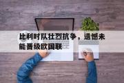 问鼎娱乐-比利时队壮烈抗争，遗憾未能晋级欧国联