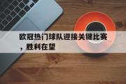 问鼎官网-欧冠热门球队迎接关键比赛，胜利在望